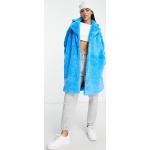 Manteaux en fourrure QED London bleus en fausse fourrure Taille XS pour femme en promo 