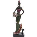 Statuettes africaines noires en résine à motif Afrique modernes 