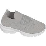 Chaussures de running pour la rentrée des classes grises en toile lavable en machine à lacets Pointure 36 look fashion pour femme 
