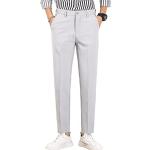 Pantalons de costume gris clair troués Taille XS plus size look casual pour homme 