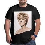 QQIAEJIA Tina Turner t-Shirt Homme Grande Taille t-Shirts Coton col Rond Pull t-Shirt Manches Courtes Vintage t-Shirt décontracté