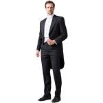 Pantalons de costume de mariage noirs Taille XXL look fashion pour homme 