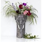 Vases en céramique à motif éléphants de 16 cm 