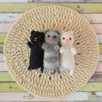 Maisons de poupée en laine à motif animaux 