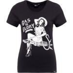 Queen Kerosin Gas & Glory, t-shirt femmes XS Noir/Blanc Noir/Blanc
