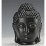 Lampes blanches en céramique enduites à motif Bouddha de 14 cm 