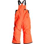 Pantalons de ski Quiksilver orange enfant imperméables respirants look fashion en promo 