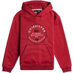 Sweats à capuche Quiksilver rouges lavable en machine Taille 16 ans classiques pour garçon en promo de la boutique en ligne Amazon.fr 