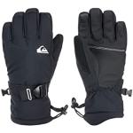 Paires de gants de ski Quiksilver Mission noires en toile imperméables look fashion pour garçon en promo de la boutique en ligne Amazon.fr avec livraison gratuite 