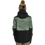 Vestes de ski Quiksilver Mission Printed vertes en laine enfant avec jupe pare-neige look fashion 