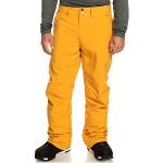 Pantalons de ski Quiksilver jaunes en taffetas Taille S look fashion pour homme 