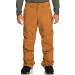Pantalons de snowboard Quiksilver marron en taffetas Taille L look fashion pour homme en promo 
