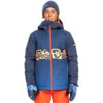 Vestes de ski Quiksilver Mission bleues en taffetas enfant respirantes avec jupe pare-neige Taille 16 ans en promo 