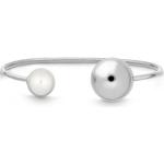 Bracelets de perles argentés à perles pour femme 