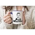 R.I.P. Paul Walker Face Fast & Furious Blue Handle Mug Coffee Tea Mug 312ml Cup