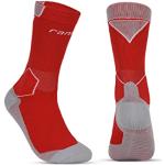 Chaussettes rouges en microfibre de running made in France Pointure 46 look fashion 