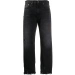 Jeans taille haute R13 noirs délavés W24 L29 classiques pour femme 