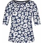 Rabe T-shirt pour femme Motif floral - Bleu - 46