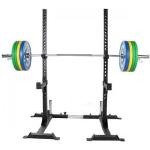 Rack a squat avec set d haltere olympique premium 140 kg