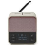 Radio-réveil Oslo News + / Enceinte Bluetooth® & chargeur à induction - Lexon rose/gris en matière plastique