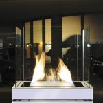 Radius Foyer ouvert Top Flame blanc lxHxP 50,2x49,5x37,2cm