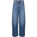 Jeans taille haute Rag and Bone bleus en coton mélangé délavés éco-responsable W24 L29 classiques pour femme 