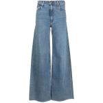 Jeans taille haute Rag and Bone bleus en coton mélangé délavés éco-responsable W25 L28 classiques pour femme 