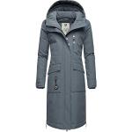 Ragwear Manteau d'hiver chaud pour femme - Parka longue en matériau recyclé Refutura Remake XS-6XL, gris, S