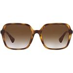 Lunettes de soleil de créateur Ralph Lauren marron look fashion pour femme 