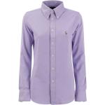 Chemises oxford de créateur Ralph Lauren violettes en coton à manches longues Taille XS pour femme 