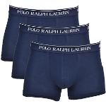 Boxers longs de créateur Ralph Lauren bleu marine en coton mélangé en lot de 3 Taille M look fashion pour homme 