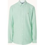 Chemises unies de créateur Ralph Lauren vertes en coton pour homme en solde 