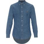 Chemises de créateur Ralph Lauren bleues à manches longues pour homme 
