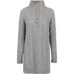 Robes en maille de créateur Ralph Lauren grises à manches longues Taille M pour femme 