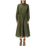 Robes de créateur Ralph Lauren vertes à manches longues à manches longues Taille XS pour femme 