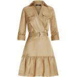 Robes de créateur Ralph Lauren beiges en viscose midi Taille XS pour femme 