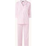 Pyjamas de créateur Ralph Lauren rose bonbon à rayures Taille L look fashion pour femme 