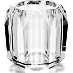 Bougeoirs en cristal Ralph Lauren blancs en cristal en promo 