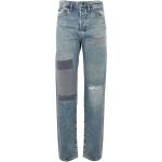 Jeans droits de créateur Ralph Lauren bleus en denim délavés Taille 3 XL classiques pour femme 