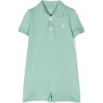 Barboteuses Ralph Lauren vert d'eau en jersey de créateur Taille 12 mois pour bébé de la boutique en ligne Farfetch.com 