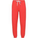 Pantalons taille élastique de créateur Ralph Lauren rouges en jersey Taille XS pour femme 