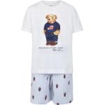 Pyjamas de créateur Ralph Lauren multicolores à rayures à motif ours enfant Taille 14 ans 