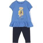 T-shirts à col rond de créateur Ralph Lauren bleus enfant 