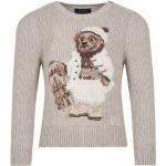 Pulls Ralph Lauren beiges en coton à motif ours de créateur Taille 6 ans pour fille de la boutique en ligne Miinto.fr avec livraison gratuite 