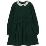 Robes plissées Ralph Lauren vert sapin en velours de créateur pour fille en promo de la boutique en ligne Farfetch.com 