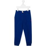 Pantalons de sport de créateur Ralph Lauren bleu roi en coton mélangé enfant en promo 