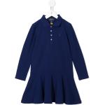 Robes polos Ralph Lauren bleues de créateur Taille 8 ans pour fille en promo de la boutique en ligne Farfetch.com 