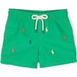 Shorts de bain de créateur Ralph Lauren vert foncé enfant éco-responsable 