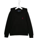 Sweats à capuche de créateur Ralph Lauren noirs en coton mélangé enfant en promo 