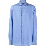 Chemises de créateur Ralph Lauren Purple Label bleu ciel en lin à manches longues pour homme en promo 